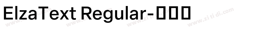 ElzaText Regular字体转换